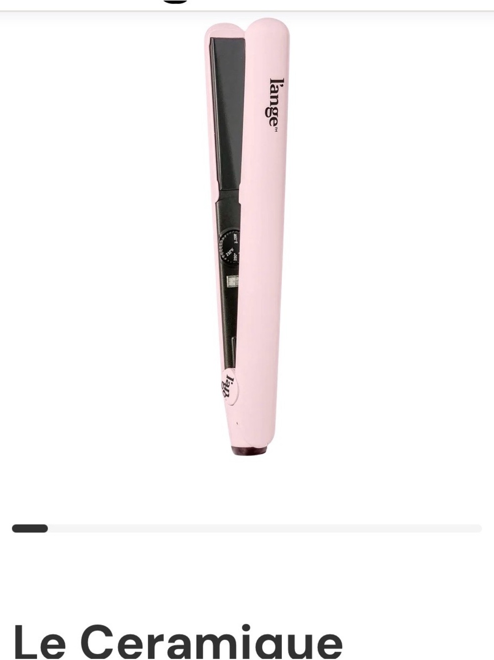 Lange Le Ceramique Pink Flat Hair Straightener Like New
